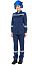 Костюм женский рабочий летний Тимбер синий-василек с ПК